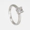 Diamond solitaire ring, princess cut, 0.71 ct - image 2