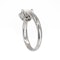 Diamond solitaire ring, jubilee cut in 18 ct white gold - image 3