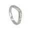 Diamond set half eternity ring of curved design - image 2
