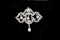 Art Deco Diamond and Pearl Pendant / Brooch - image 2