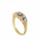 A three Sapphire Diamond Ring - image 4