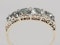 Antique five stone diamond carved half hoop ring sku 4962 DBGEMS - image 2