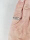 Antique five stone diamond carved half hoop ring sku 4962 DBGEMS - image 3