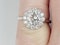 Diamond halo engagement ring sku 4965  DBGEMS - image 3