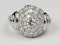 French Art deco pave diamond bombe ring sku 4966  DBGEMS - image 5