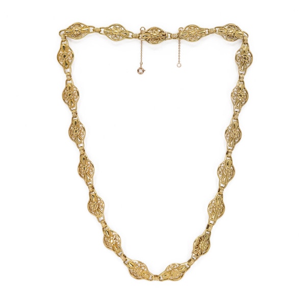 French gold necklace which breaks into a bracelet - image 2