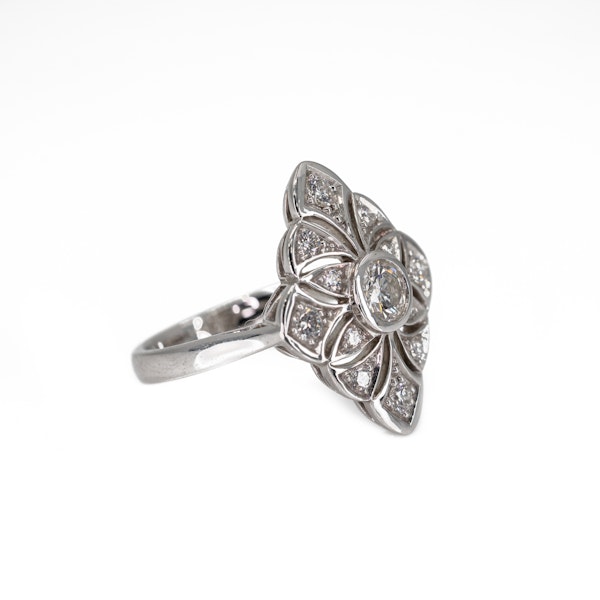 A Pierced Goldwork Diamond Set Ring Offered by The Gilded Lily - image 2