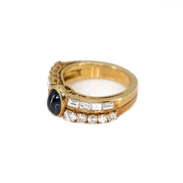 A Sapphire and Diamond Ring by Fred, Paris, Offered by The Gilded Lily - image 3