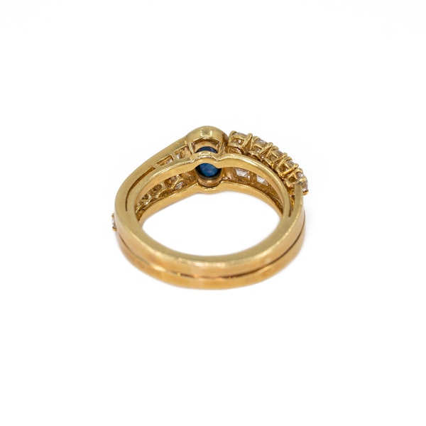 A Sapphire and Diamond Ring by Fred, Paris, Offered by The Gilded Lily - image 4
