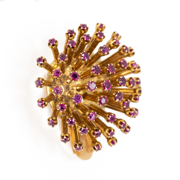 A Ruby Brooch Offered by The Gilded Lily - image 2