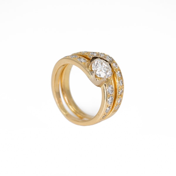 A Matching, Fitted, Engagement Ring and Wedding Band Offered by The Gilded Lily - image 2