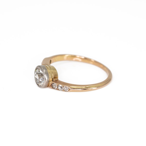 An Attractive Yellow Gold Solitaire Diamond Ring Offered by The Gilded Lily - image 2