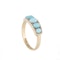A Five Stone Turquoise Gold Ring - image 2
