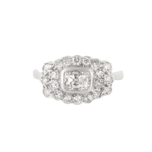 Antique Platinum Diamond Ring