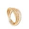 An Antique Gold Diamond Russian Wedding Ring - image 3