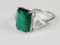 3.70ct emerald and diamond ring sku 4971 DBGEMS - image 2