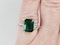3.70ct emerald and diamond ring sku 4971 DBGEMS - image 5