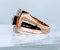French Retro Rose Gold Diamond Ring - image 5