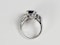 Stunning Sapphire and Diamond stylised feather ring sku 4974  DBGEMS - image 3