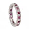 Diamond and ruby full eternity ring - image 2