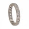 Full eternity diamond ring in 18 ct white gold - image 2