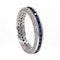 Sapphire and diamond sides full eternity ring - image 2