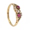 Victorian ruby and diamond “twist” ring - image 2