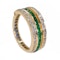 Flip over “day/night” emerald, sapphire and diamond ring - image 2