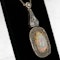 Art Deco large opal and diamond necklace - image 2