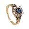Georgian  2 colour cameo and pearl cluster ring - image 2