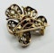 Diamond Set Flower Brooch - image 2