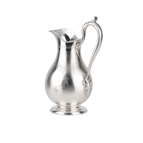 Large fine silver Jug and Bowl - image 3