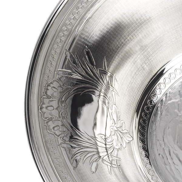 Large fine silver Jug and Bowl - image 9