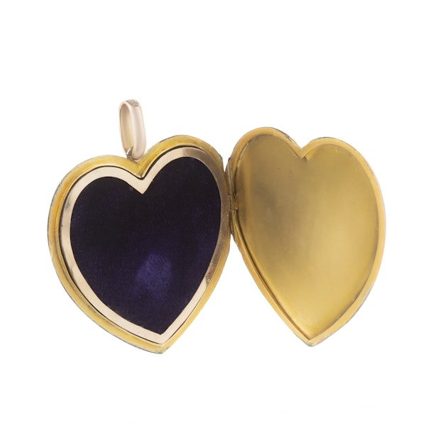 A Large Gold Heart Locket - image 2
