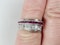 1930's ruby and diamond asymmetric dress ring sku 5025  DBGEMS - image 4