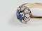 Antique sapphire and diamond engagement ring sku 50  DBGEMS - image 2