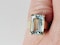 Vintage aquamarine single stone ring sku 5035  DBGEMS - image 4