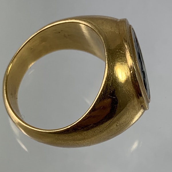 Ancient Roman intaglio ring of Athene - image 2