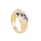 A Sapphire Diamond Lattice Bombé Ring - image 2