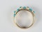Gypsy set turquoise 18ct gold ring sku 5071  DBGEMS - image 2