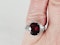 French Rubalite and baguette diamond dress ring sku 5083 DBGEMS - image 4