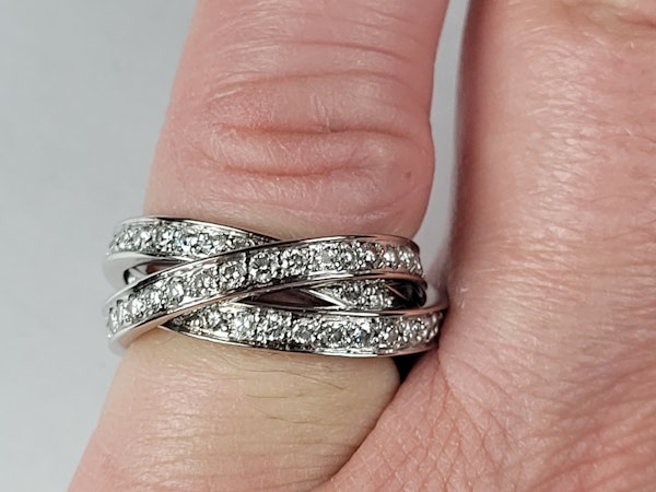 Diamond set Russian wedding ring sku 5043  DBGEMS - image 2