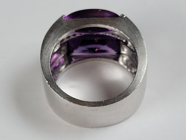 Modern amethyst and diamond dress ring sku 5066  DBGEMS - image 4