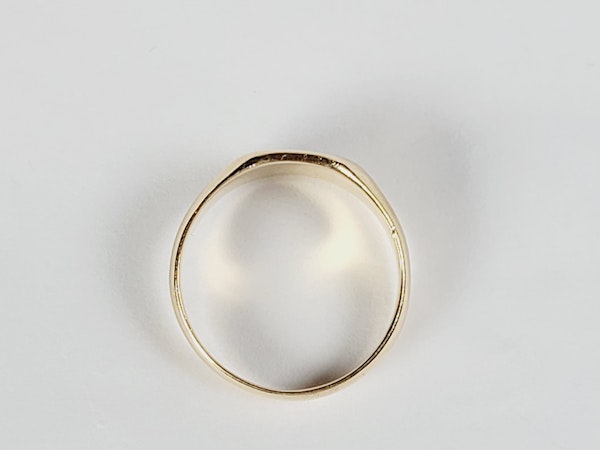 Vintage gold signet ring sku 5070  DBGEMS - image 3