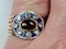 Georgian garnet, diamond and enamel dress ring sku 5046  DBGEMS - image 4