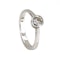 Diamond solitaire ring in platinum.  0.45 ct est. - image 2