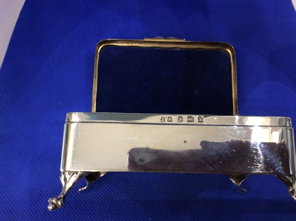 A silver antique jewellery & ring box - image 5