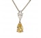 Yellow Diamond Pendant 0.88ct Fancy Vivid VS1 In 18ct White And Yellow Gold With 0.35ct D VVS2 Diamond GIA Certificate - image 3