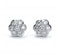 Diamond And White Gold Cluster Earrings. 0.75ct - image 2