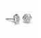 Diamond And White Gold Cluster Earrings. 0.75ct - image 3
